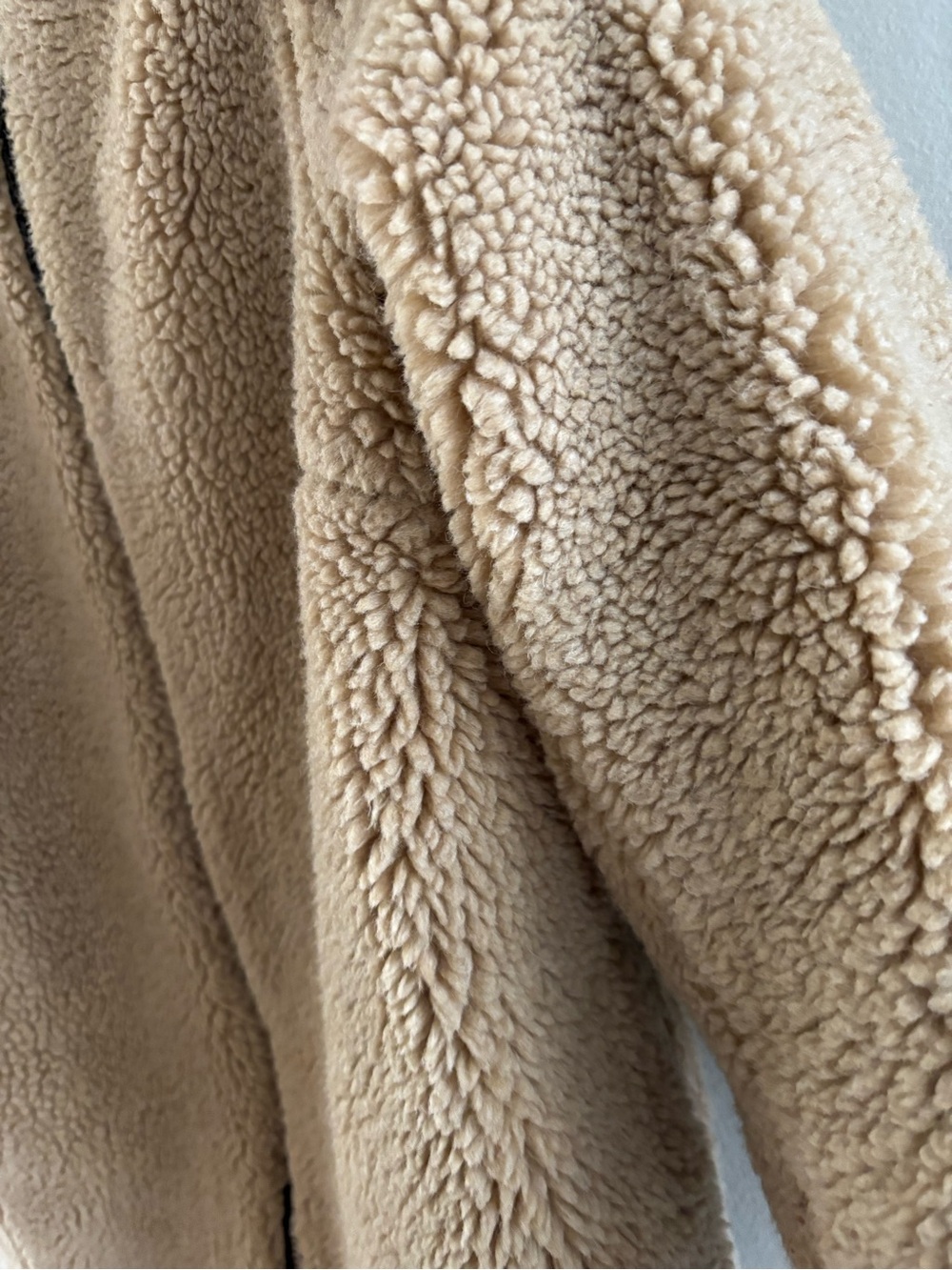 Wilfred Free Teddy Sherpa Jacket Cream Oversized Minimalist Size Small Luxe - Picture 2 of 12